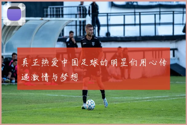 真正热爱中国足球的明星们用心传递激情与梦想